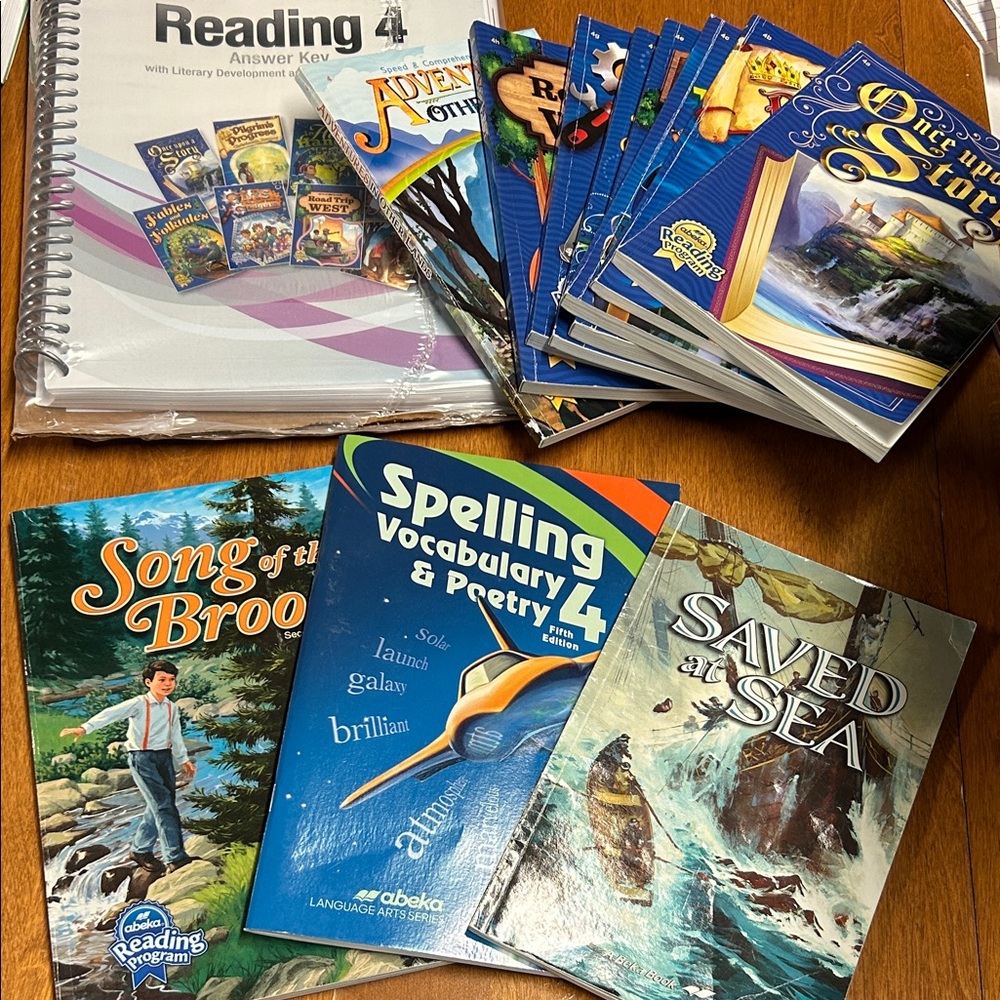 Abeka Kids Reading, Spelling, Vocabulary & Poetry Book Set